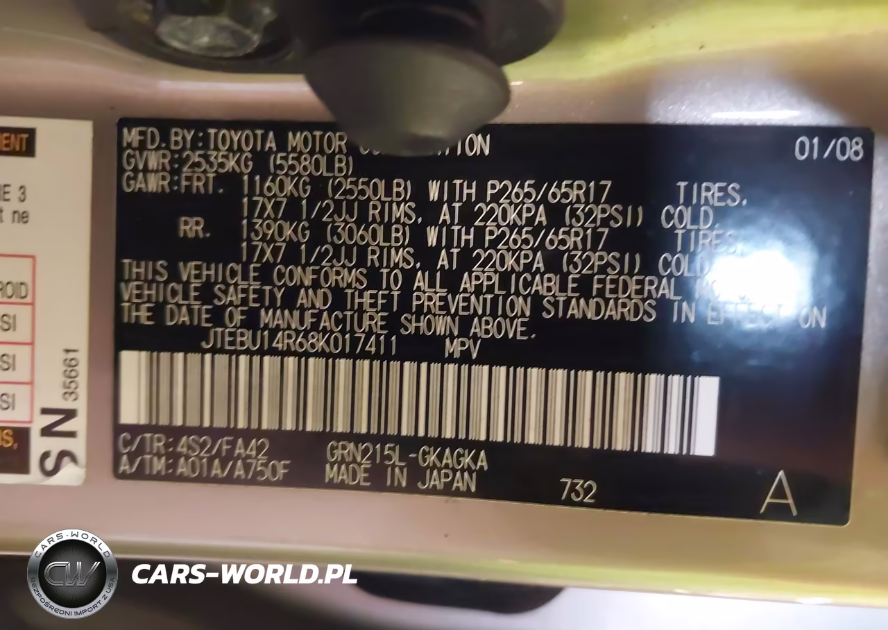 2008 Toyota 4Runner Sr5 V6 VIN:JTEBU14R68K017411 - 9