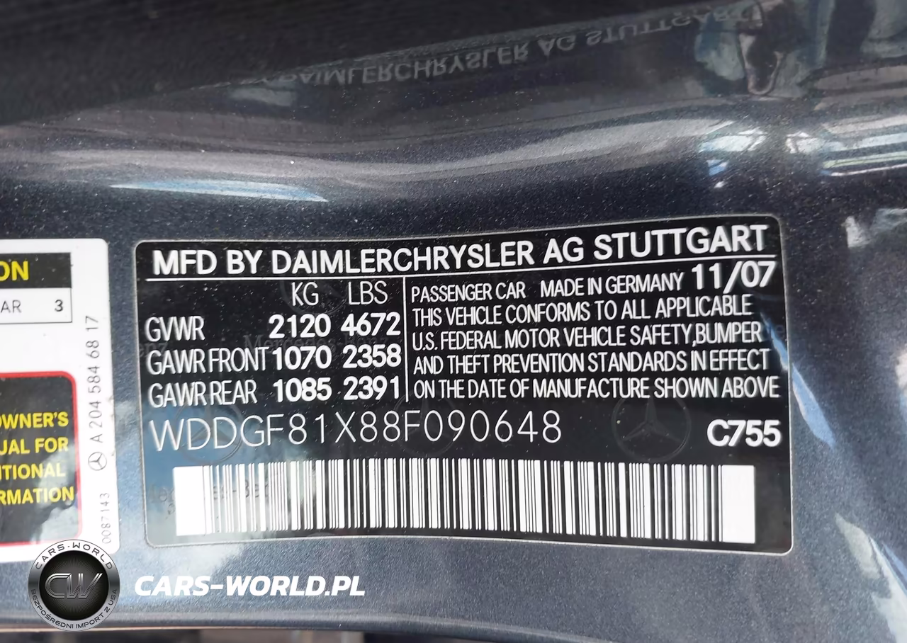 2008 Mercedes-Benz C 300 Luxury 4Matic-Sport 4Matic VIN:WDDGF81X88F090648 - 9
