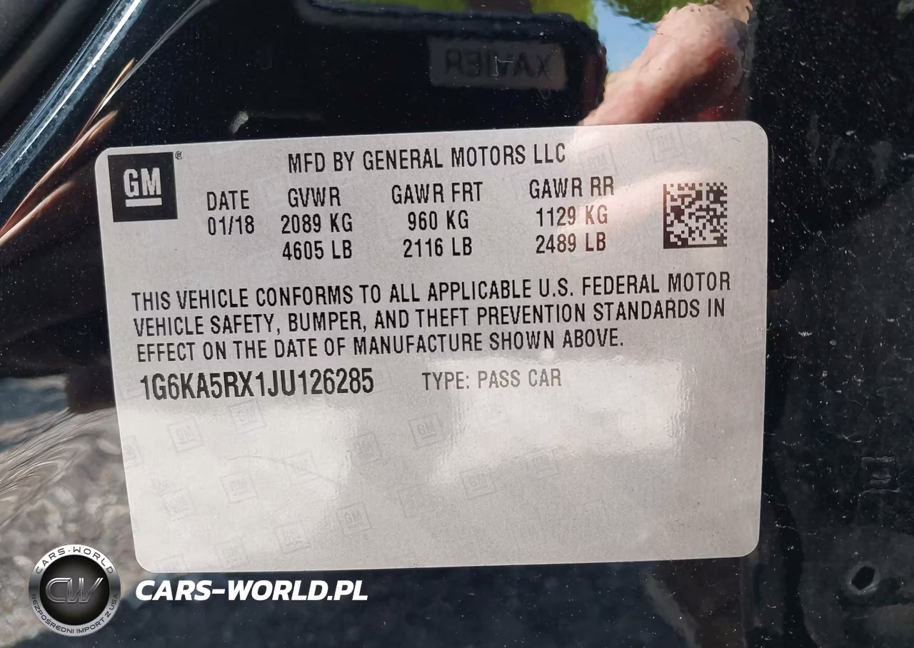 2018 Cadillac Ct6 Standard VIN:1G6KA5RX1JU126285 - 9