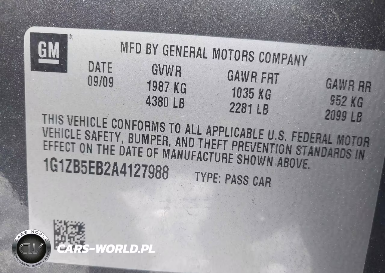 2010 Chevrolet Malibu Ls VIN:1G1ZB5EB2A4127988 - 9