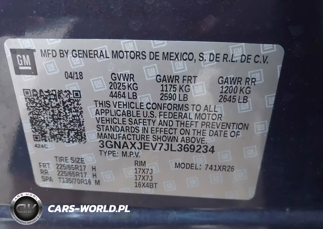 2018 Chevrolet Equinox Lt VIN:3GNAXJEV7JL369234 - 9