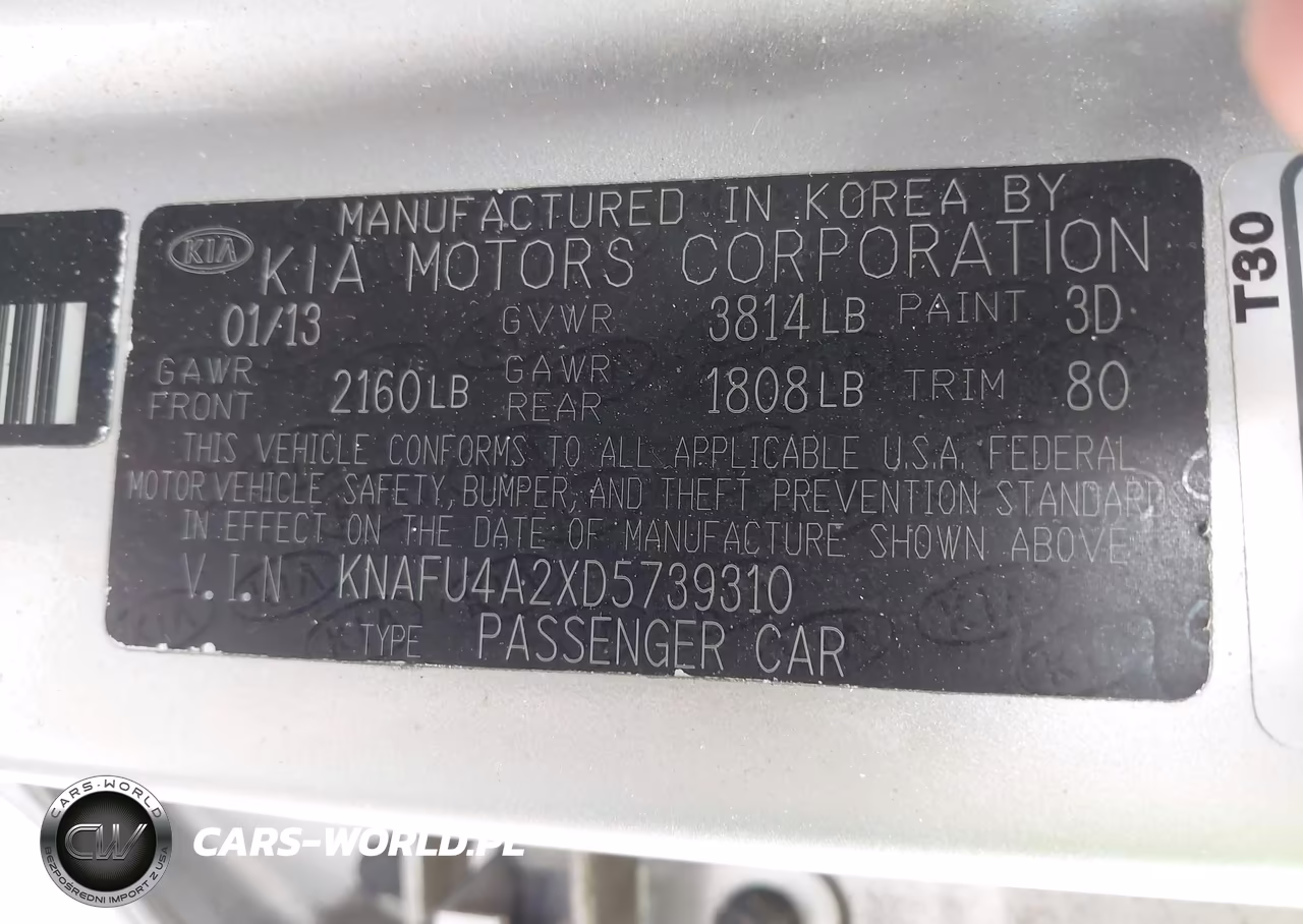 2013 Kia Forte Ex VIN:KNAFU4A2XD5739310 - 9