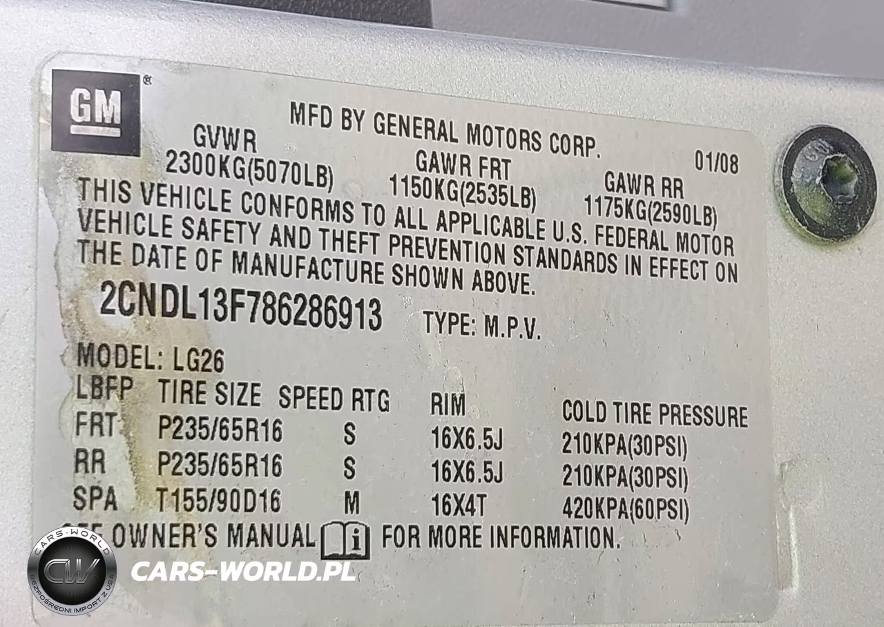 2008 Chevrolet Equinox Ls VIN:2CNDL13F786286913 - 9