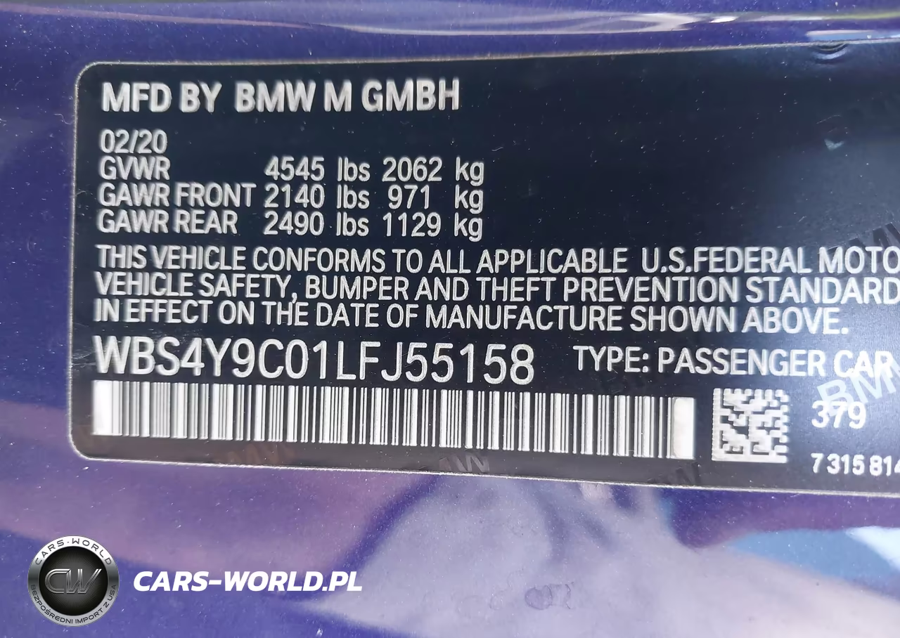 2020 BMW M4 VIN:WBS4Y9C01LFJ55158 - 9