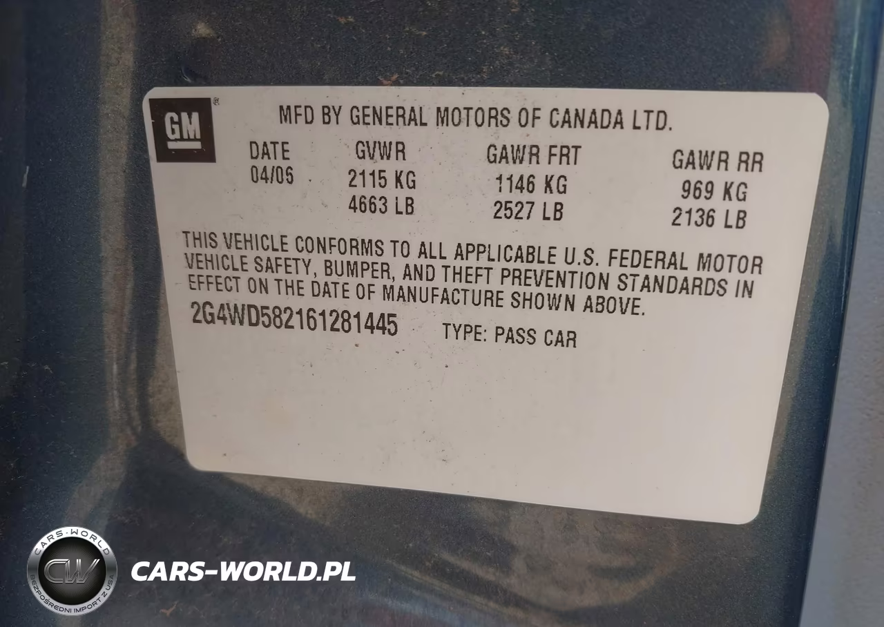 2006 Buick Lacrosse Cxl VIN:2G4WD582161281445 - 9