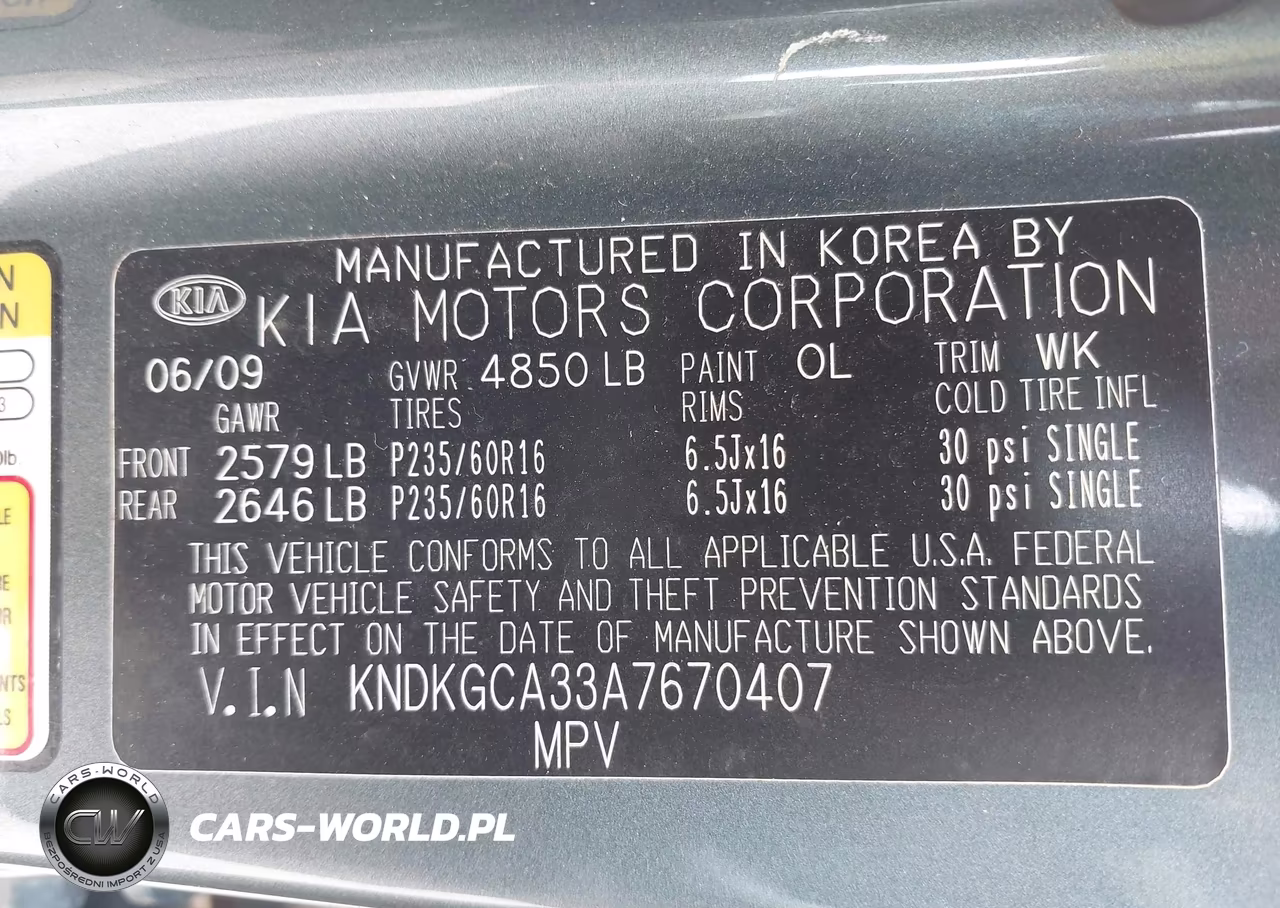 2010 Kia Sportage Lx V6 VIN:KNDKGCA33A7670407 - 9