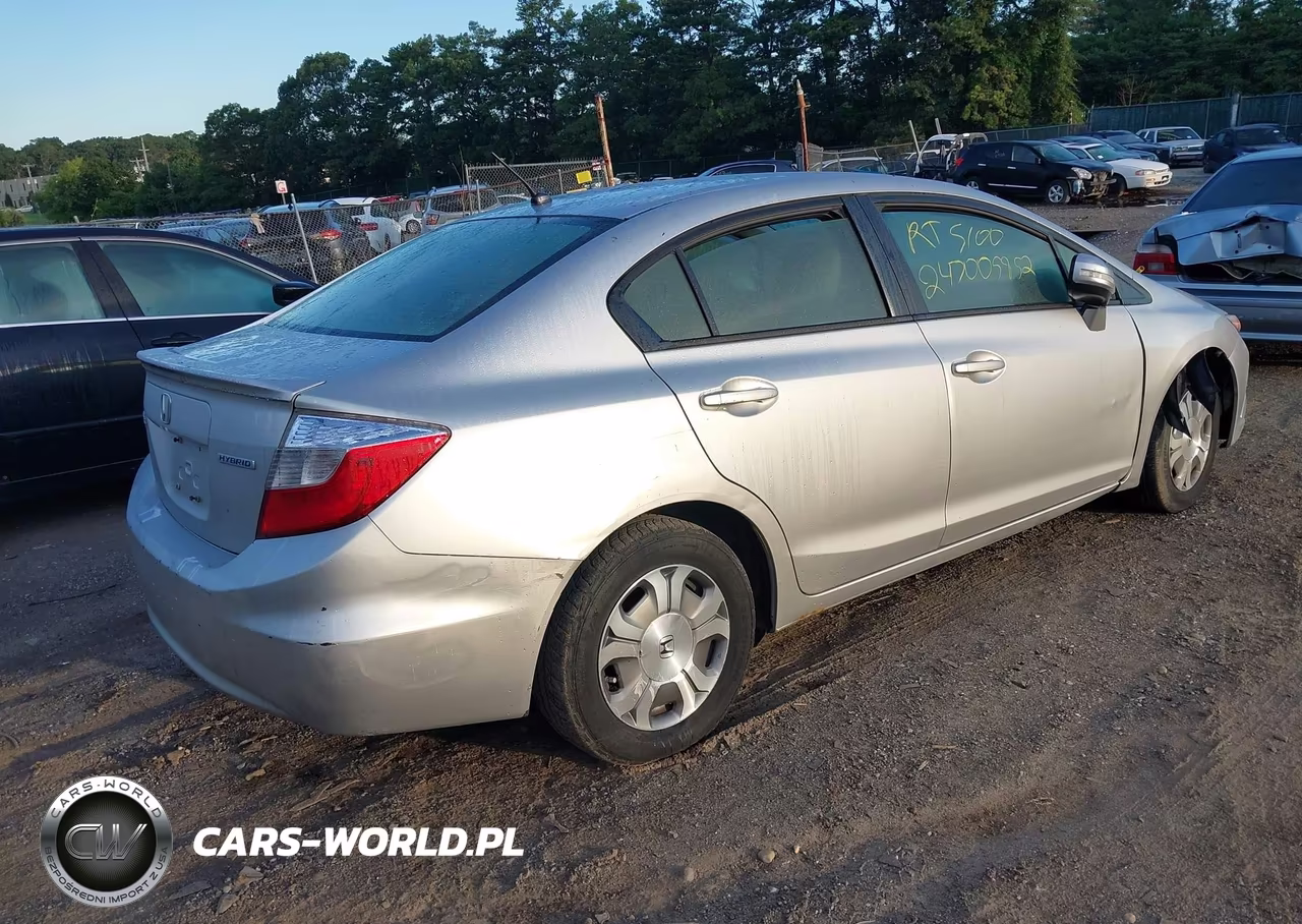 2012 Honda Civic Hybrid VIN:JHMFB4F31CS010167 - 4