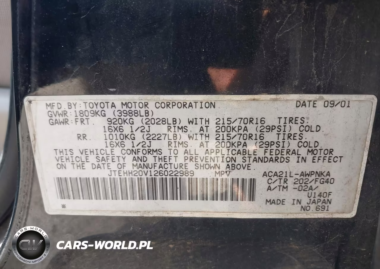 2002 Toyota Rav4 VIN:JTEHH20V126022989 - 9