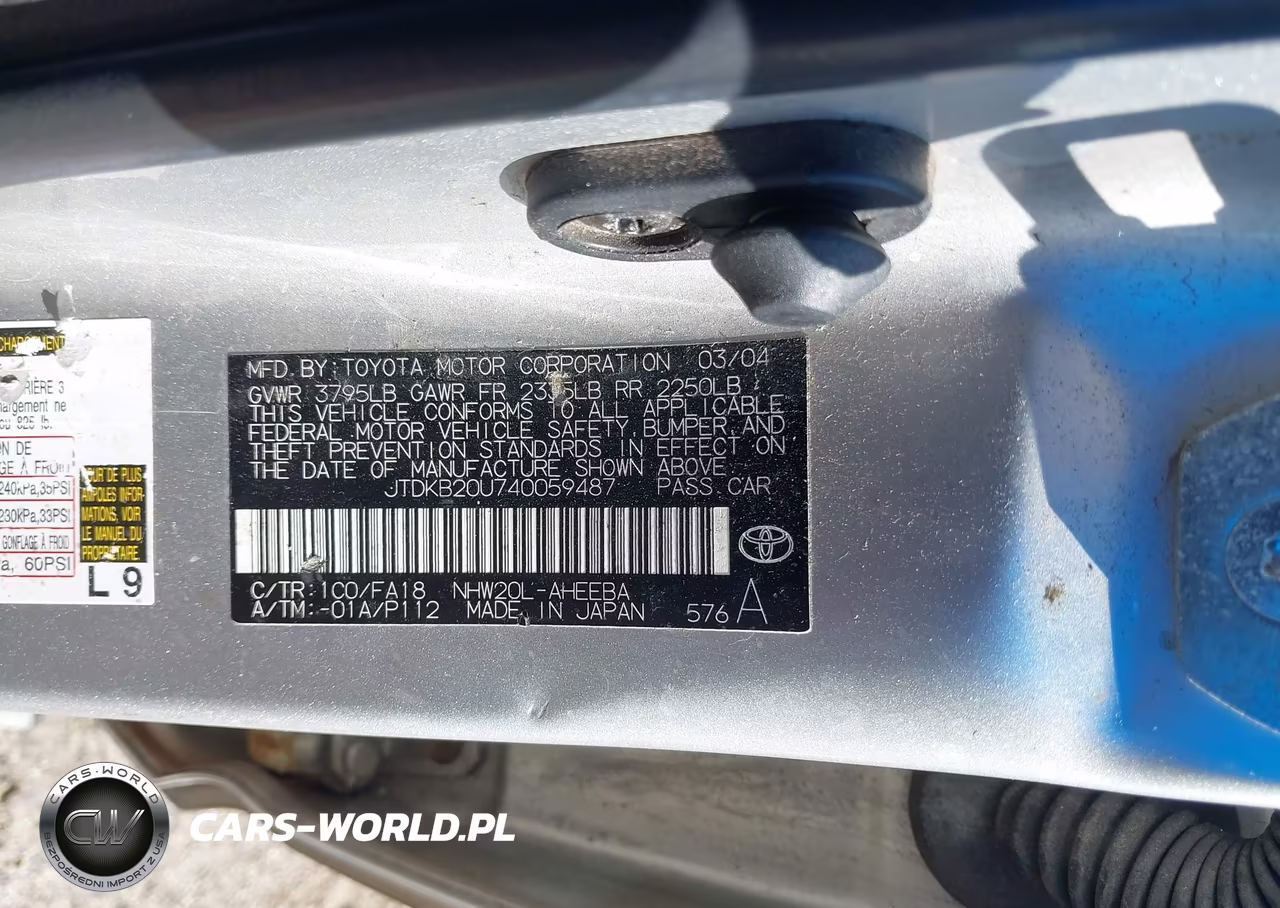 2004 Toyota Prius VIN:JTDKB20U740059487 - 9