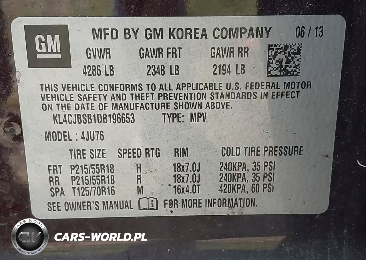 2013 Buick Encore Convenience VIN:KL4CJBSB1DB196653 - 9