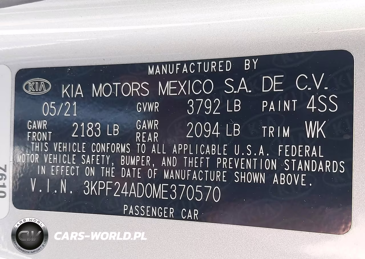 2021 Kia Forte Lxs VIN:3KPF24AD0ME370570 - 9