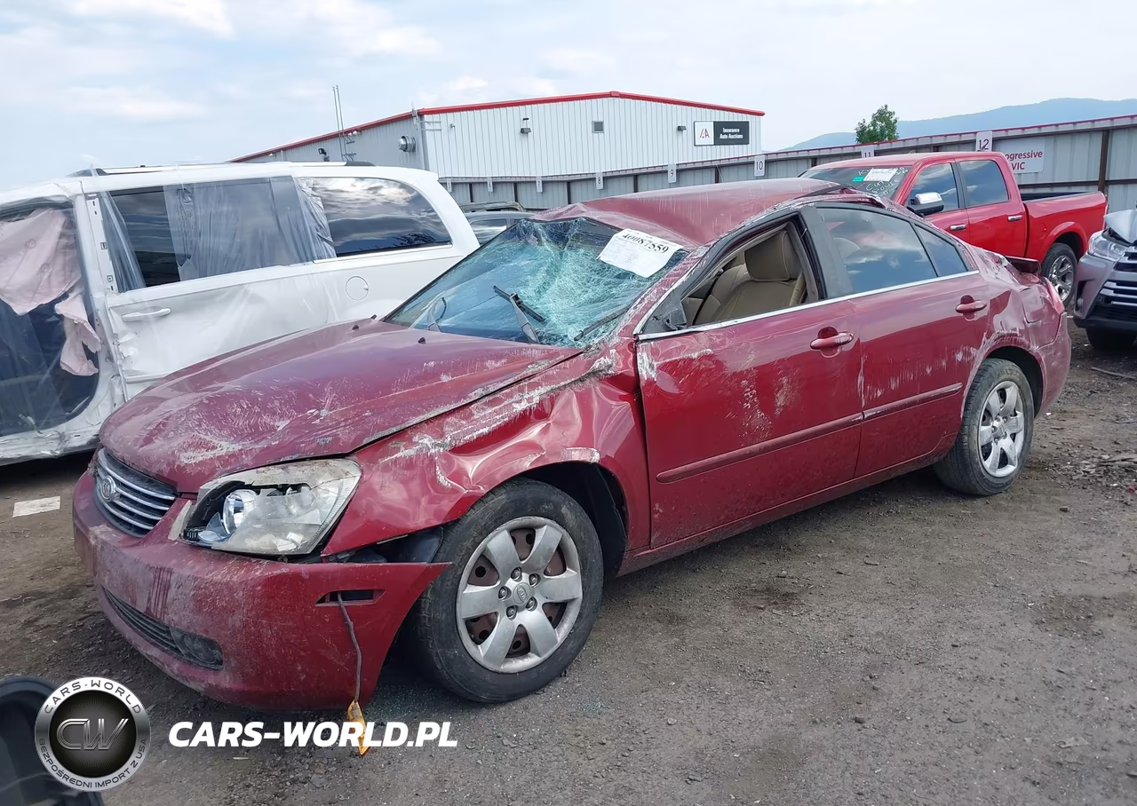 2007 Kia Optima Lx VIN:KNAGE123075116435 - 2