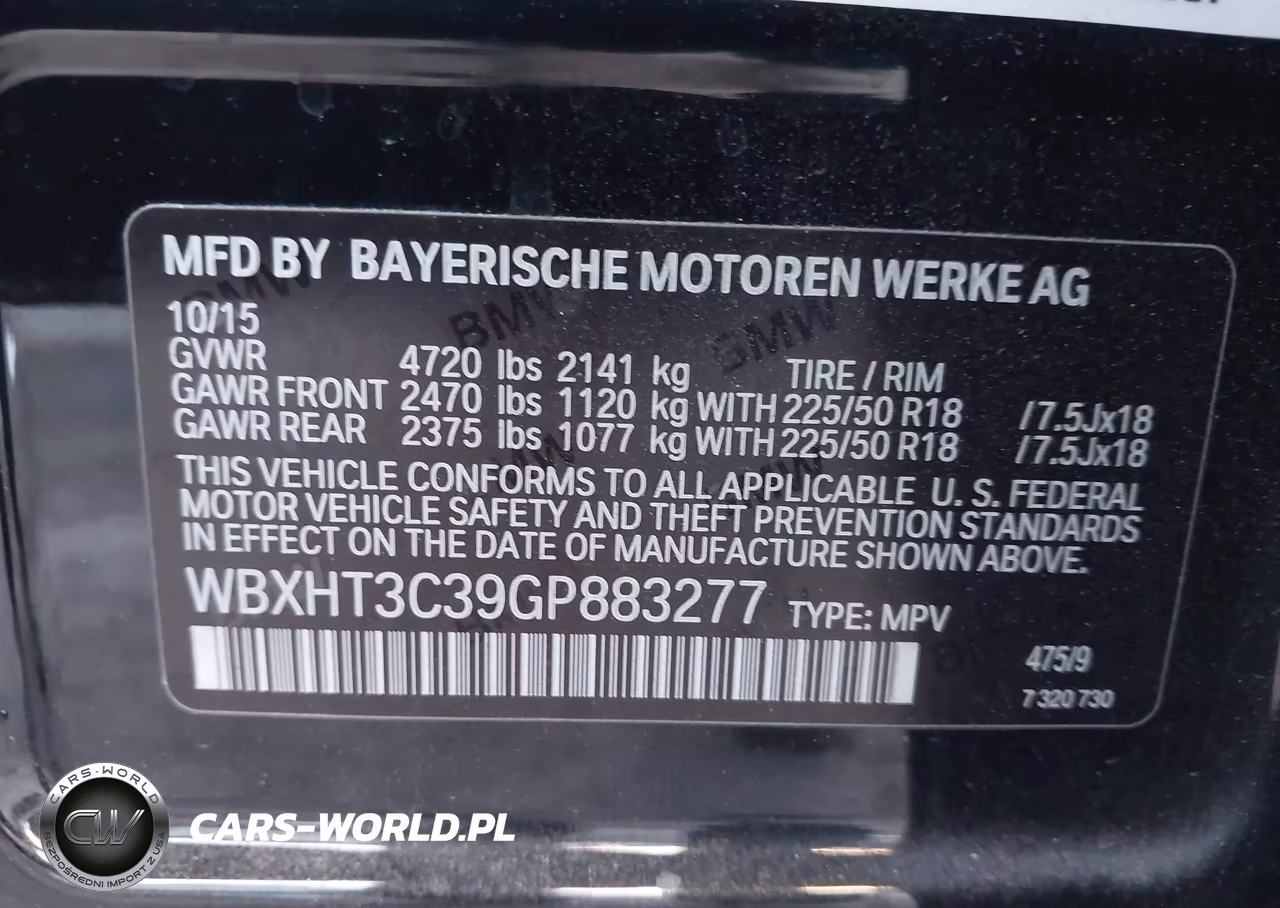 2016 BMW X1 xDrive28I VIN:WBXHT3C39GP883277 - 9