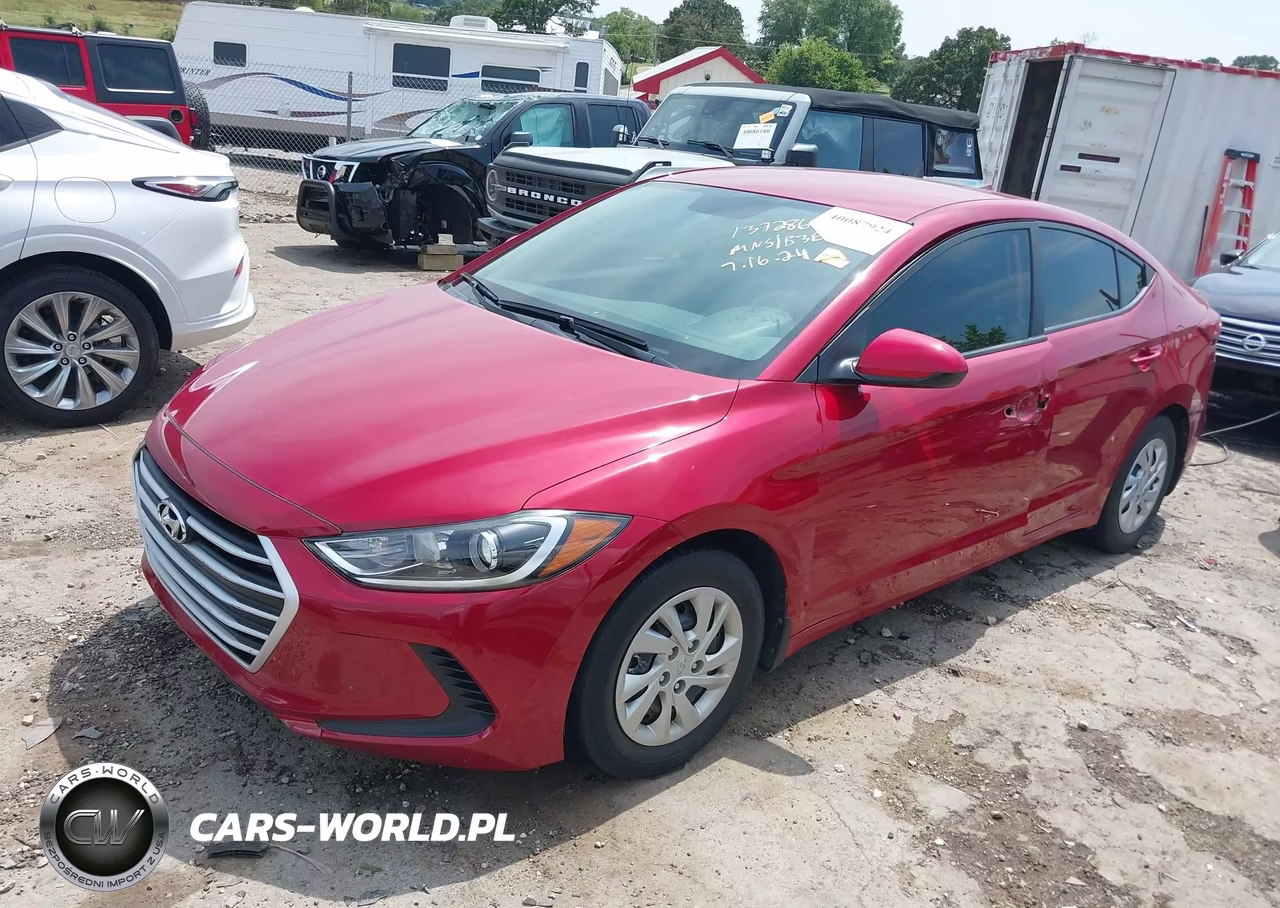 2017 Hyundai Elantra Se VIN:KMHD74LF9HU357732 - 2