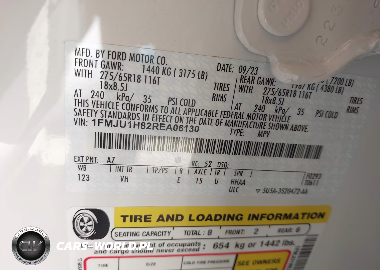 2024 Ford Expedition Xlt VIN:1FMJU1H82REA06130 - 9