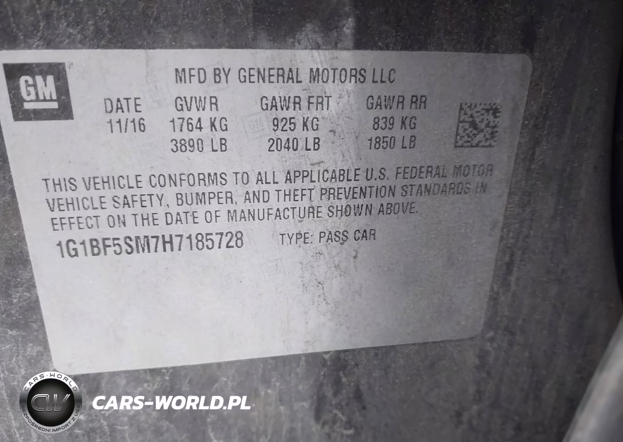 2017 Chevrolet Cruze Premier Auto VIN:1G1BF5SM7H7185728 - 9