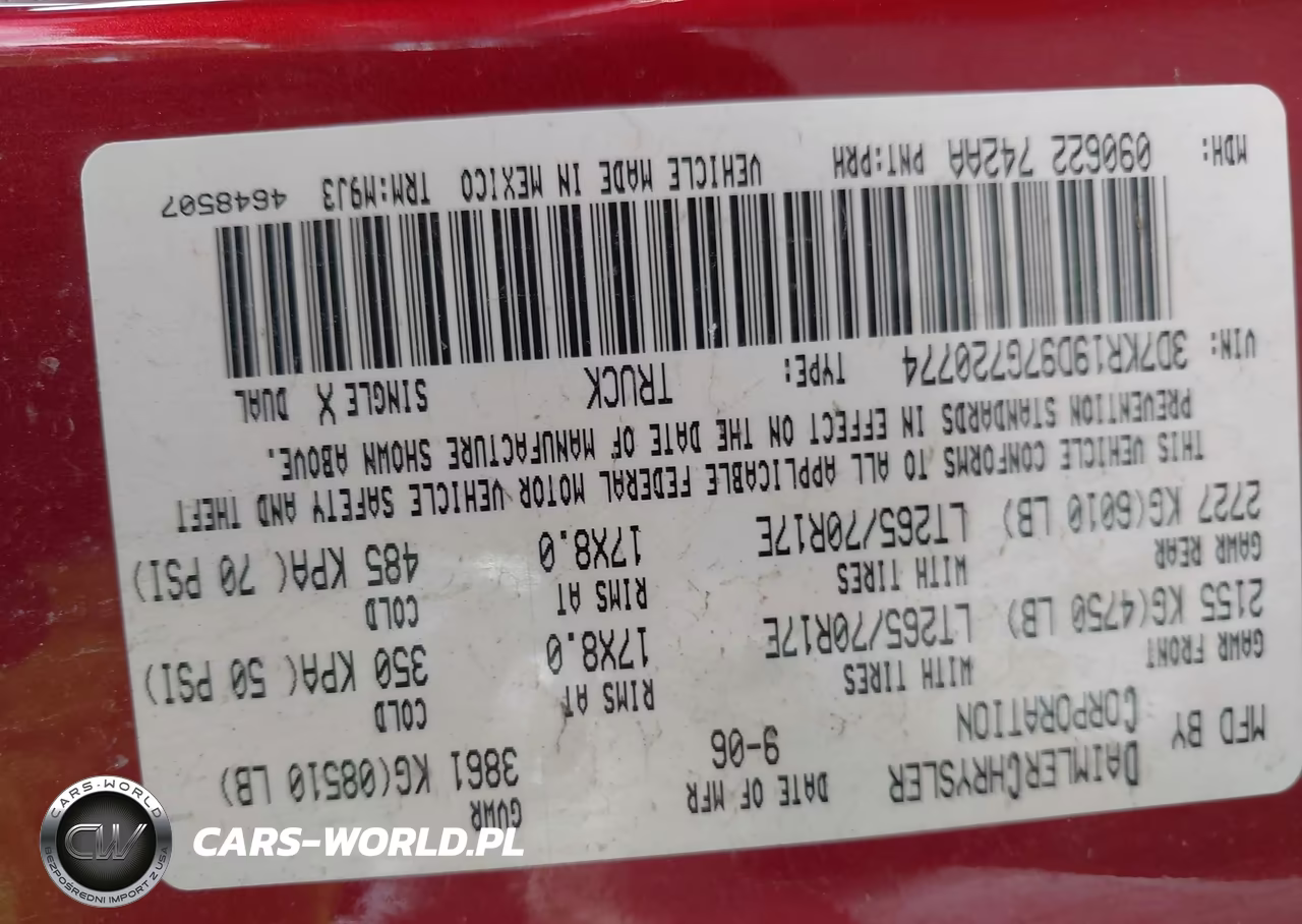2007 Dodge Ram 1500 VIN:3D7KR19D97G720774 - 9