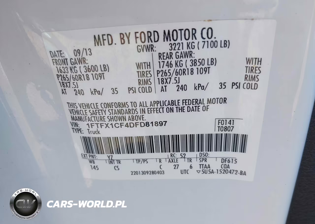2013 Ford F-150 Stx VIN:1FTFX1CF4DFD81897 - 9