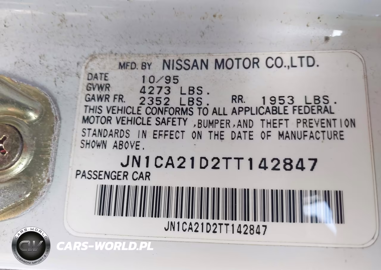 1996 Nissan Maxima Gle-Gxe-Se VIN:JN1CA21D2TT142847 - 9