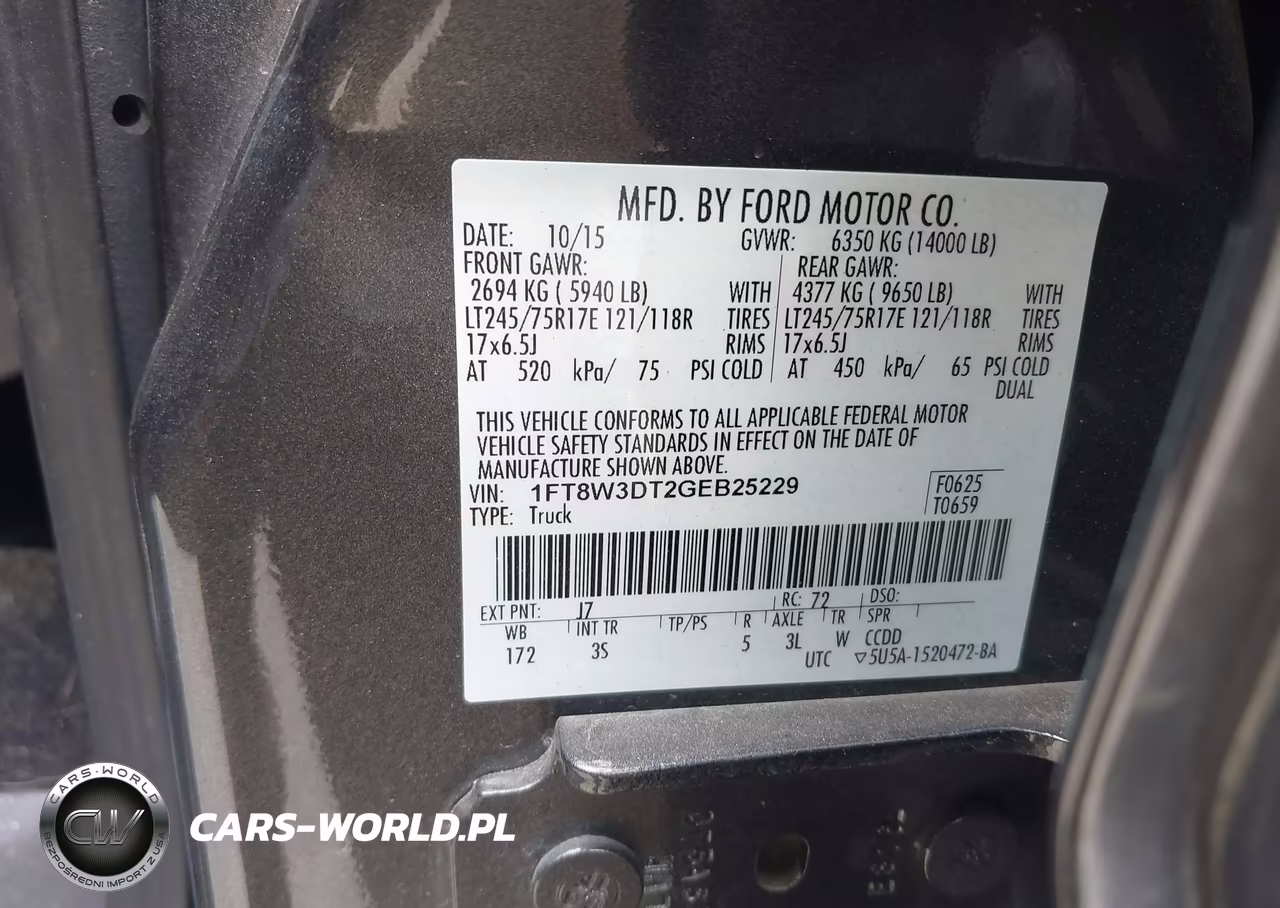 2016 Ford F-350 Xlt VIN:1FT8W3DT2GEB25229 - 8