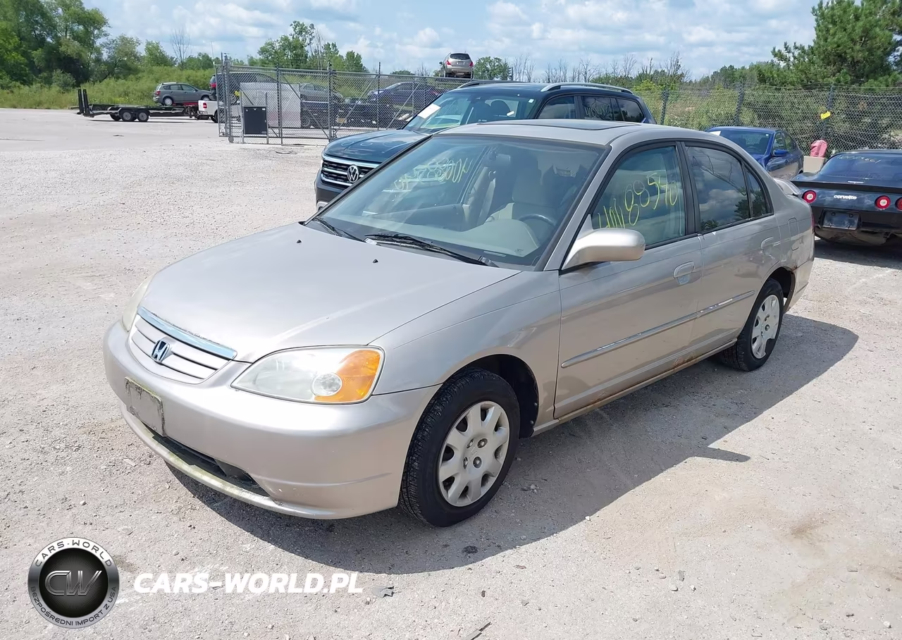 2001 Honda Civic Ex VIN:1HGES26741L078038 - 2