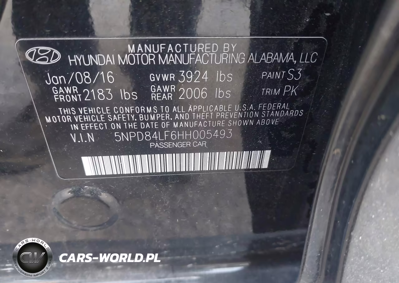 2017 Hyundai Elantra Limited VIN:5NPD84LF6HH005493 - 9