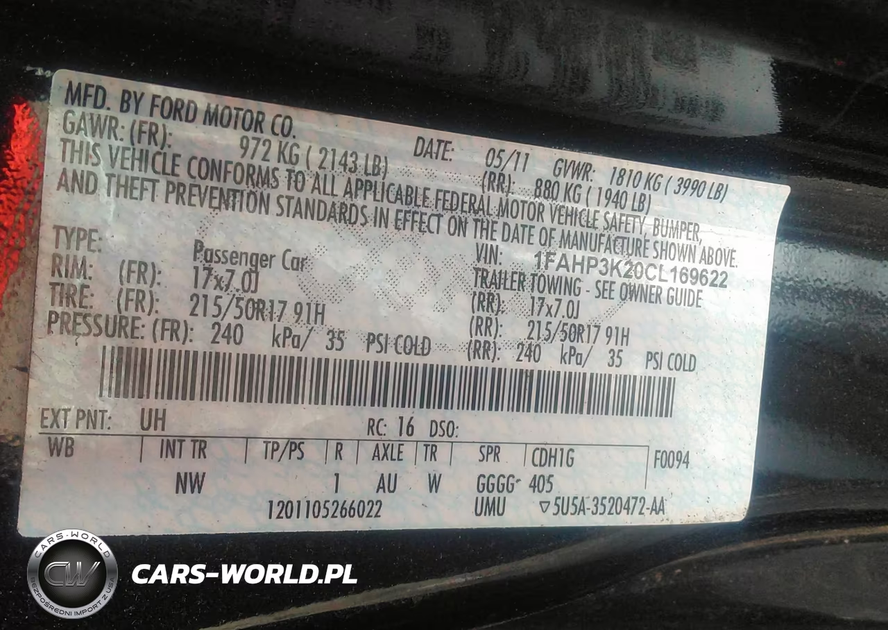 2012 Ford Focus Se VIN:1FAHP3K20CL169622 - 9