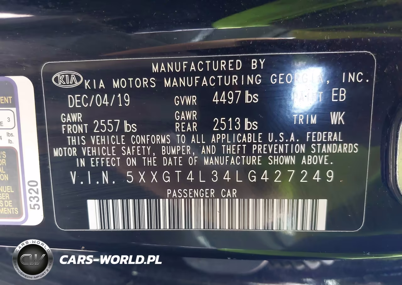 2020 Kia Optima Se VIN:5XXGT4L34LG427249 - 9