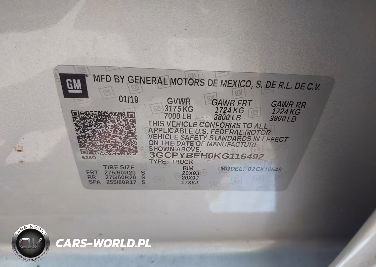 2019 Chevrolet Silverado 1500 Custom VIN:3GCPYBEH0KG116492 - 9