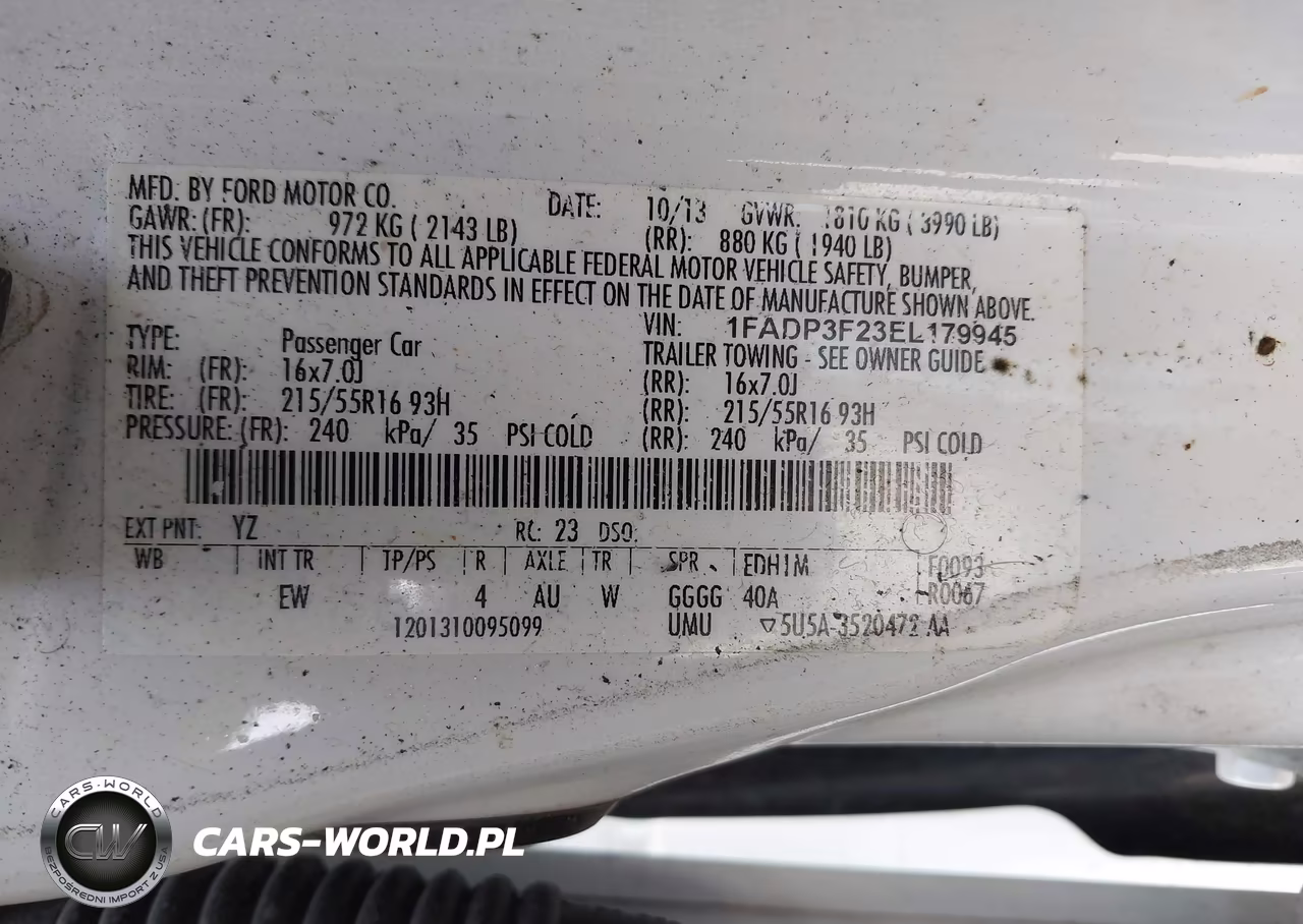2014 Ford Focus Se VIN:1FADP3F23EL179945 - 9