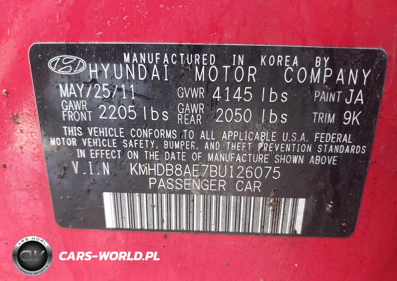 2011 Hyundai Elantra Touring Gls VIN:KMHDB8AE7BU126075 - 9