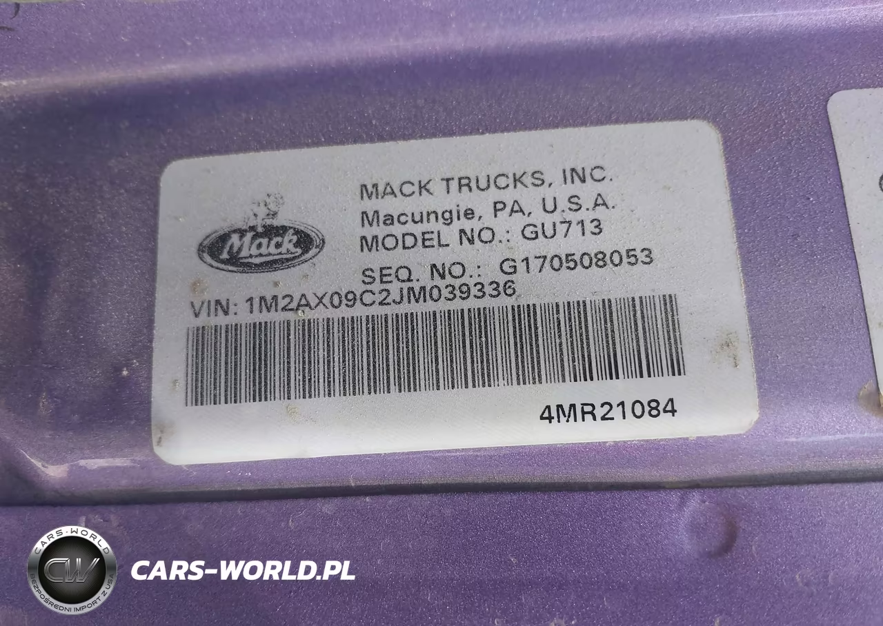 2018 Mack Granite VIN:1M2AX09C2JM039336 - 8