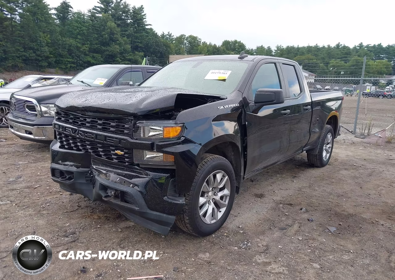 2021 Chevrolet Silverado 1500 4Wd Double Cab Standard Bed Custom VIN:1GCRYBEF4MZ449904 - 2