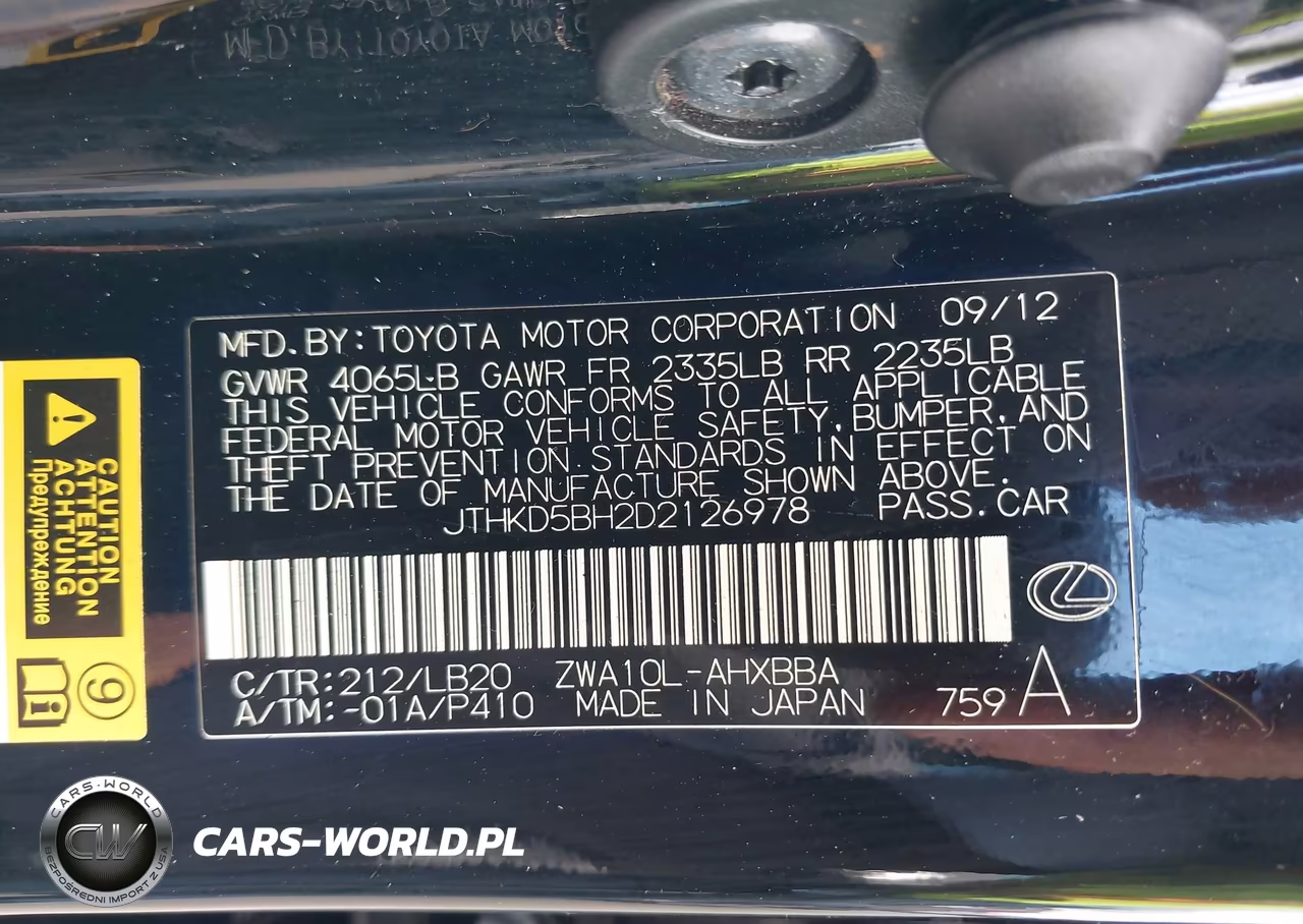 2013 Lexus Ct 200H VIN:JTHKD5BH2D2126978 - 9
