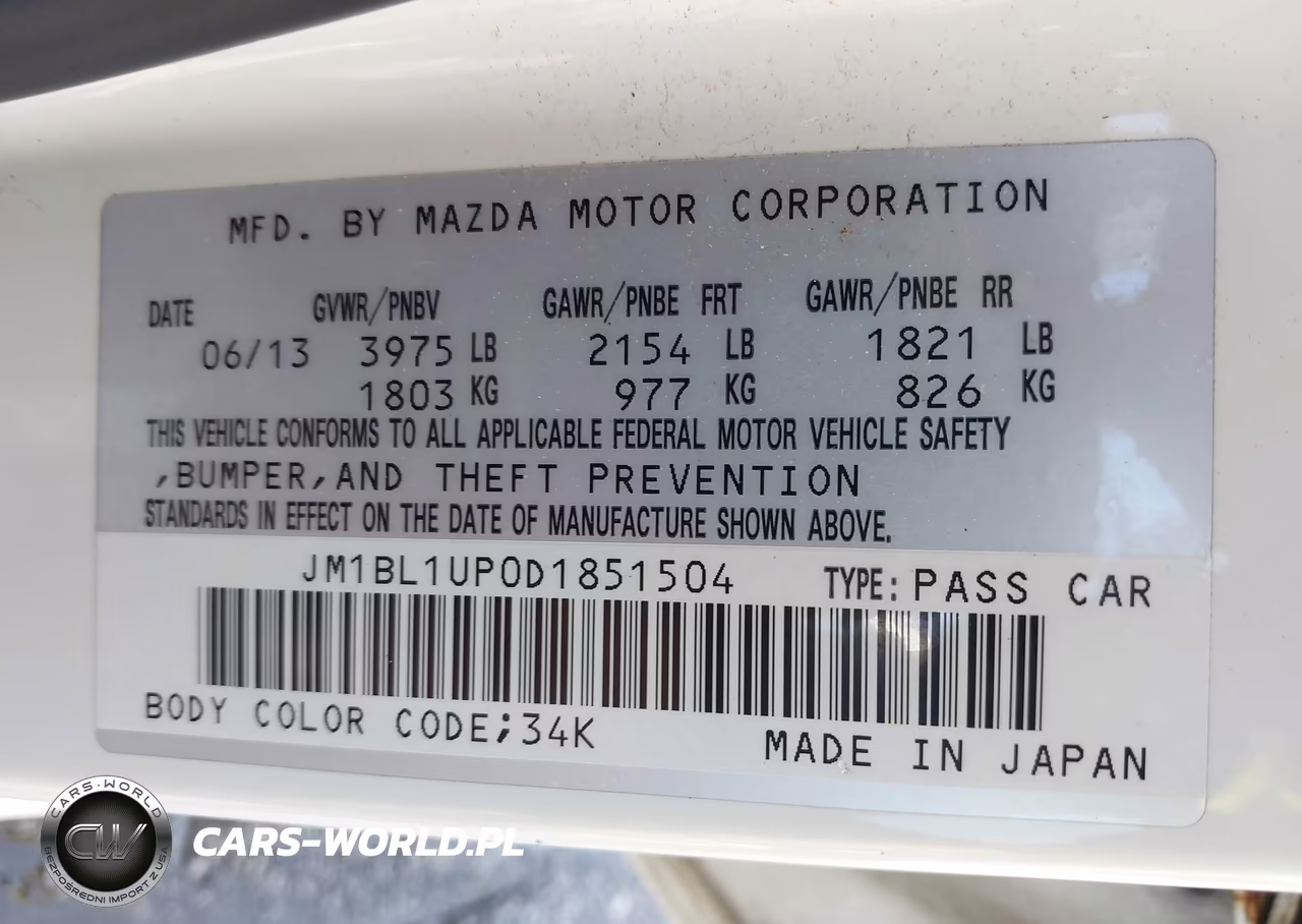 2013 Mazda Mazda3 I Sport VIN:JM1BL1UP0D1851504 - 9