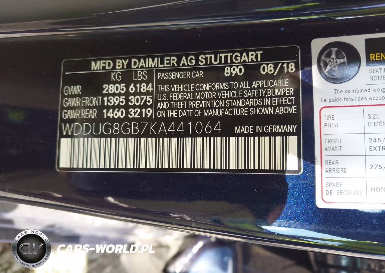 2019 Mercedes-Benz S 560 4Matic VIN:WDDUG8GB7KA441064 - 9