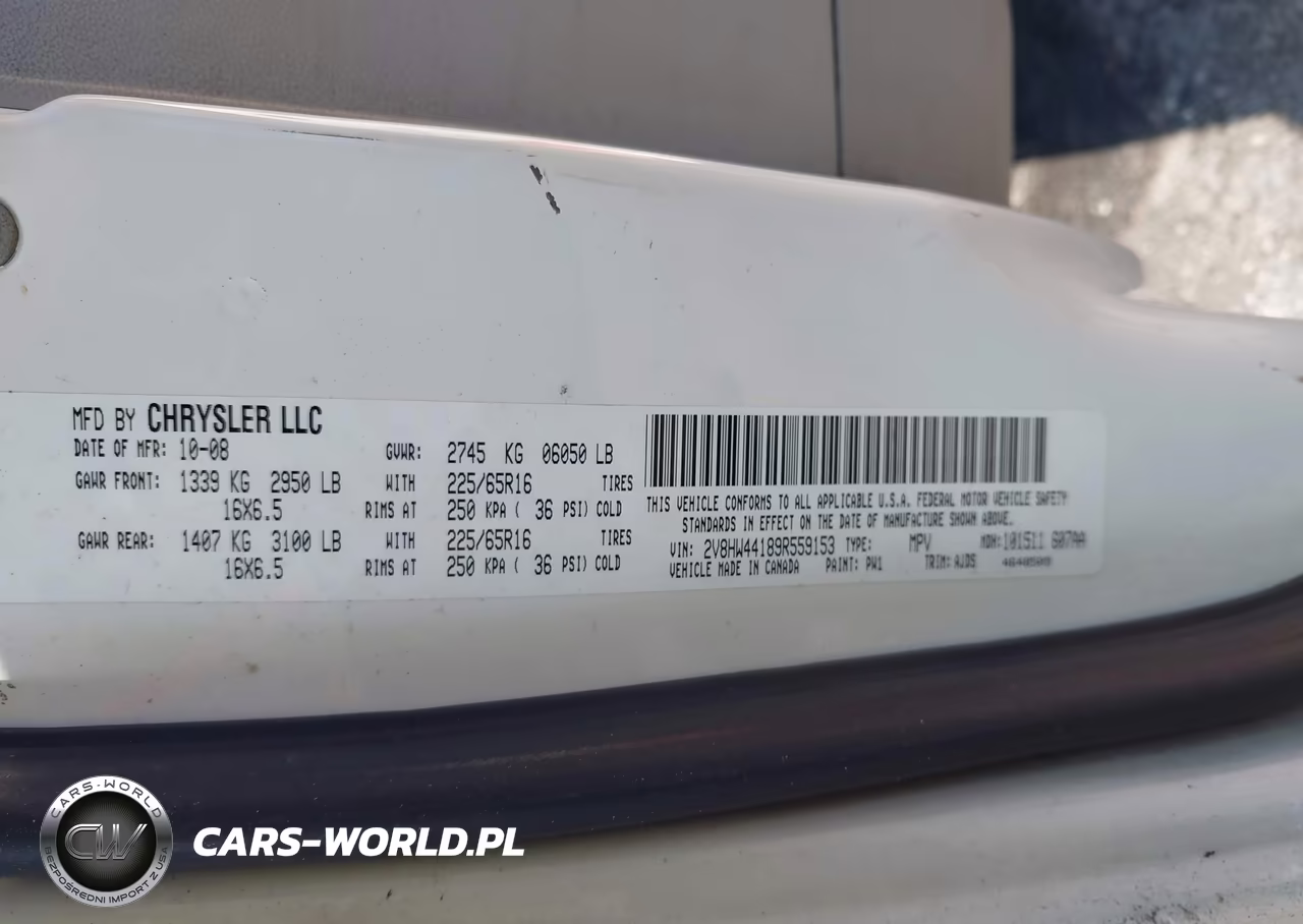 2009 Volkswagen Routan S VIN:2V8HW44189R559153 - 9