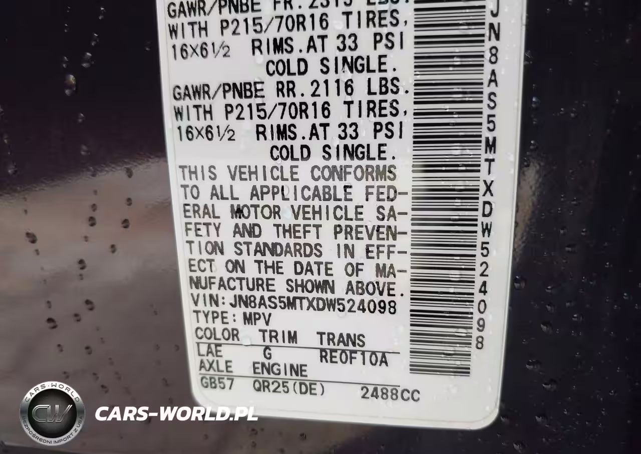 2013 Nissan Rogue S VIN:JN8AS5MTXDW524098 - 9