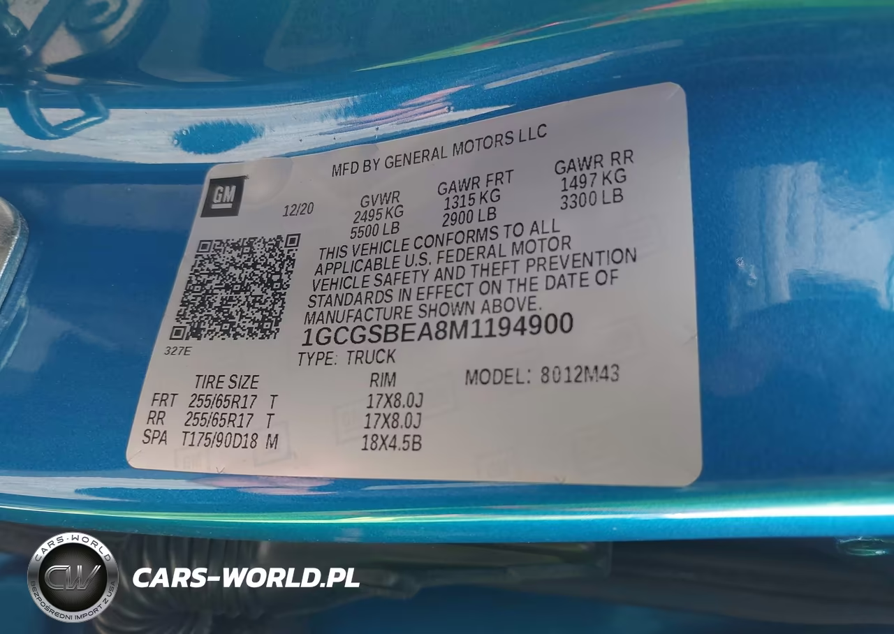 2021 Chevrolet Colorado 2Wd Short Box Wt VIN:1GCGSBEA8M1194900 - 9