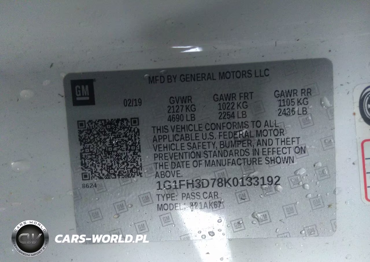 2019 Chevrolet Camaro 2Ss VIN:1G1FH3D78K0133192 - 9