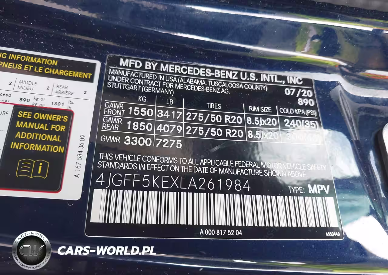 2020 Mercedes-Benz Gls 450 4Matic VIN:4JGFF5KEXLA261984 - 9