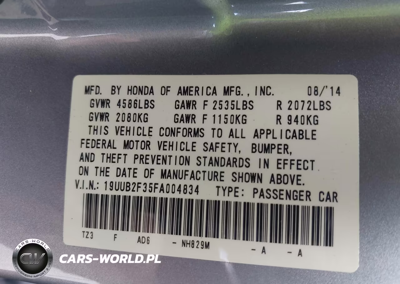 2015 Acura Tlx V6 VIN:19UUB2F35FA004834 - 9