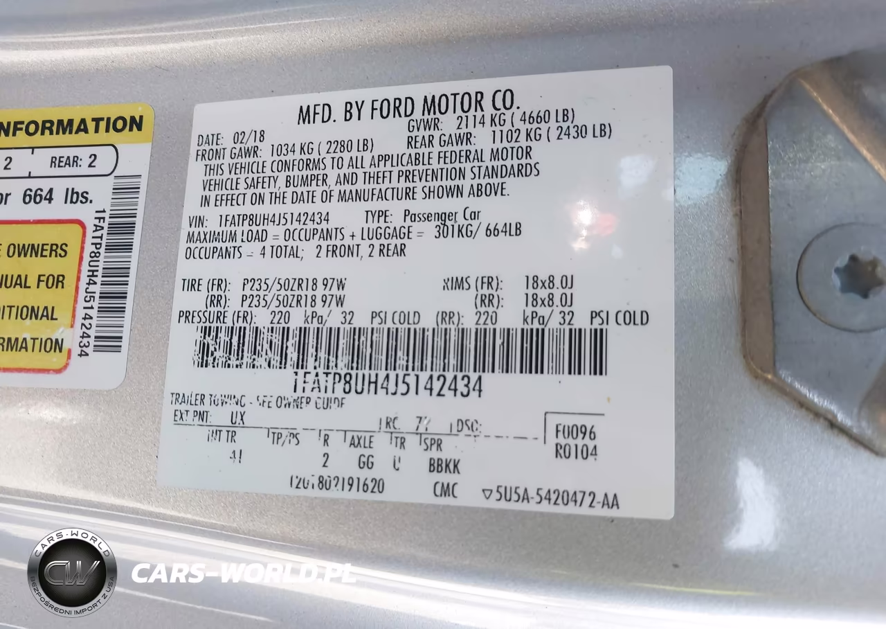2018 Ford Mustang Ecoboost Premium VIN:1FATP8UH4J5142434 - 9
