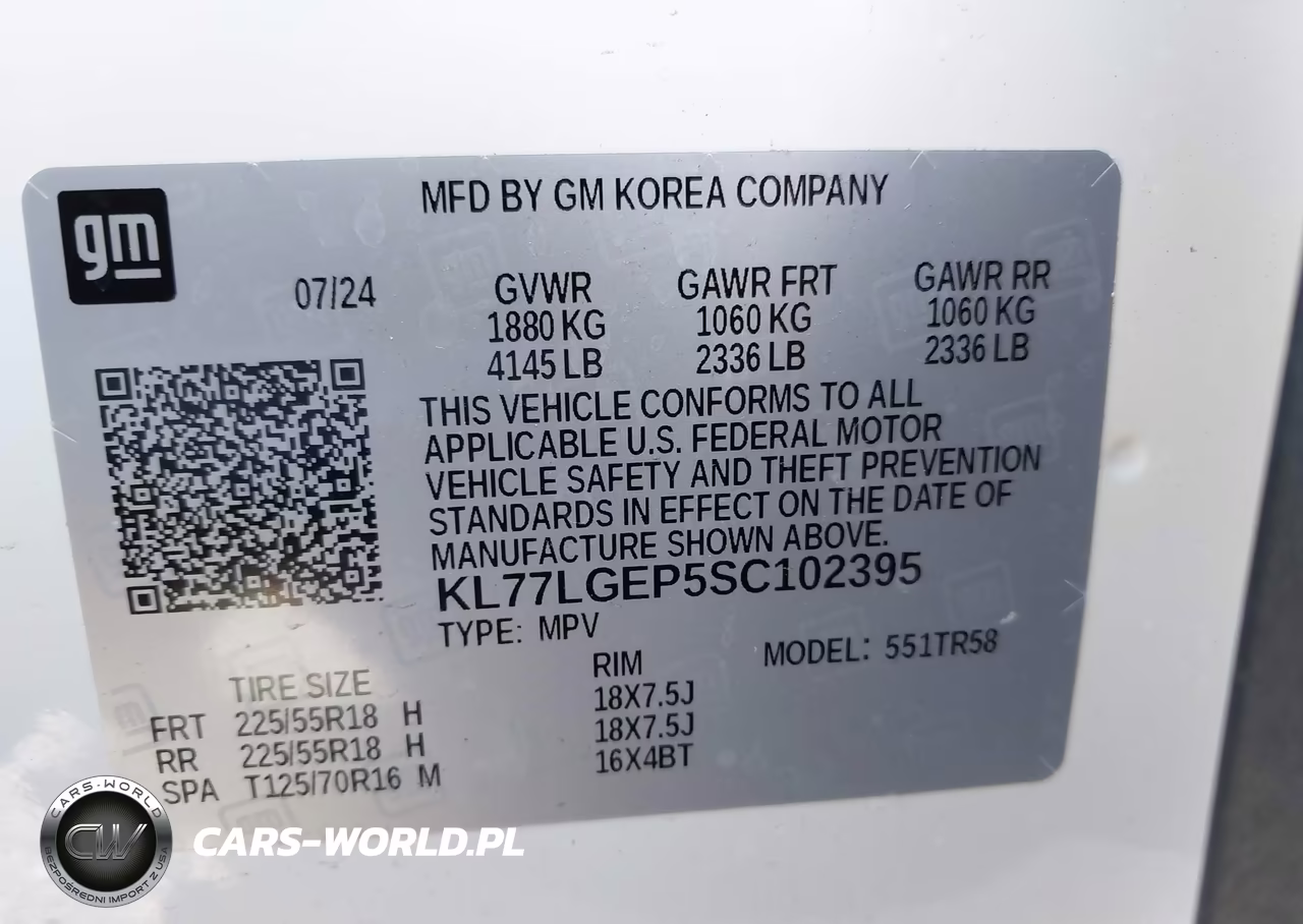 2025 Chevrolet Trax Fwd 1Rs VIN:KL77LGEP5SC102395 - 9