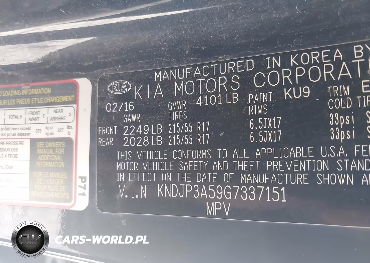2016 Kia Soul + VIN:KNDJP3A59G7337151 - 9