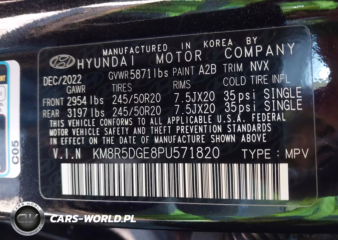 2023 Hyundai Palisade Limited VIN:KM8R5DGE8PU571820 - 9