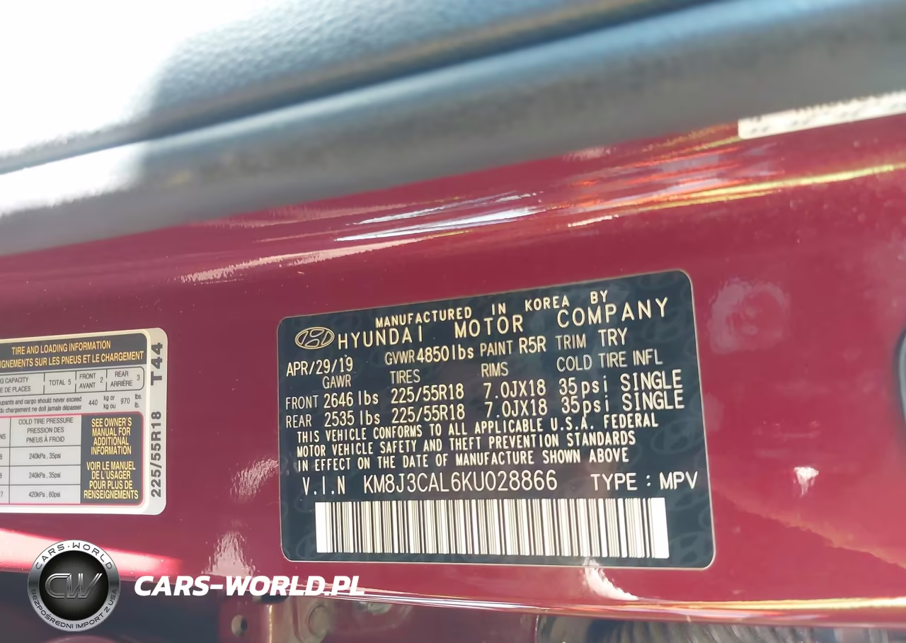 2019 Hyundai Tucson Limited VIN:KM8J3CAL6KU028866 - 9