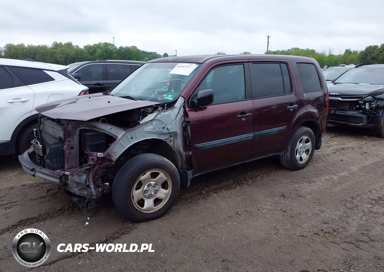 2012 Honda Pilot Lx VIN:5FNYF4H21CB057764 - 2