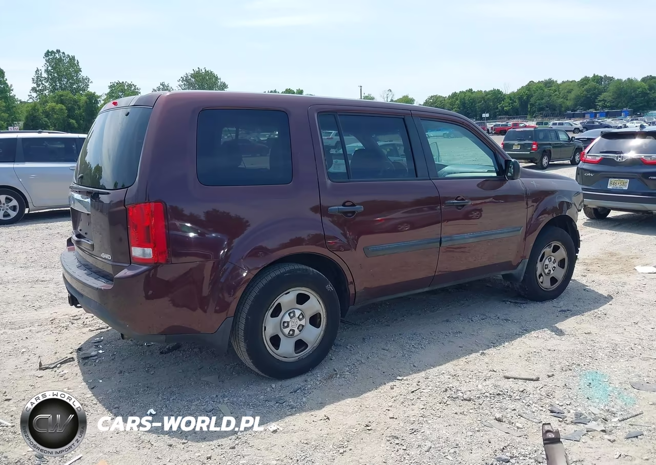 2012 Honda Pilot Lx VIN:5FNYF4H21CB057764 - 4