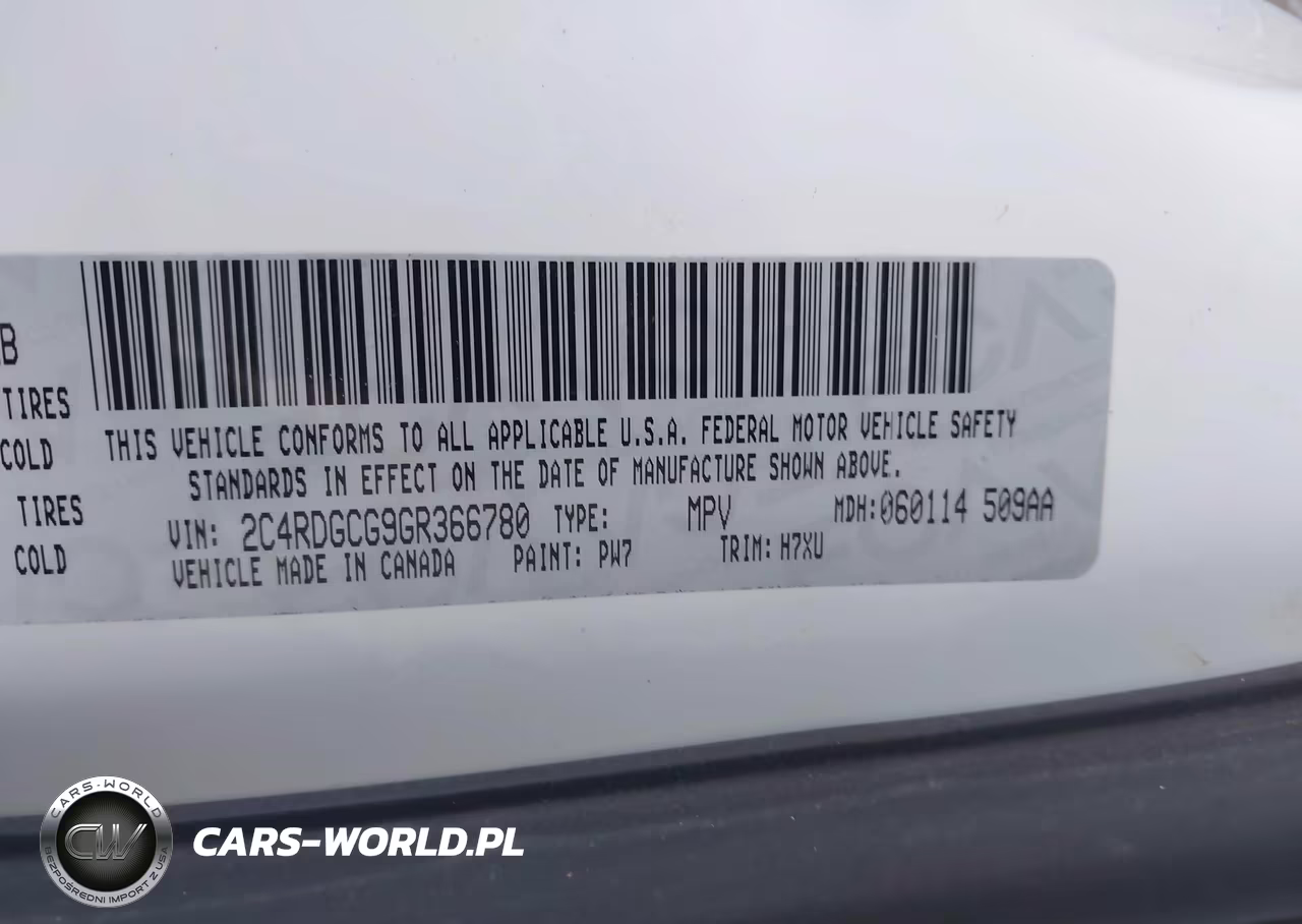2016 Dodge Grand Caravan Sxt VIN:2C4RDGCG9GR366780 - 9